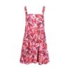 Simplee Strap sleeveless boho summer dress women Floral print stripe mini dress Casual beach short dress 2018 spring vestidos